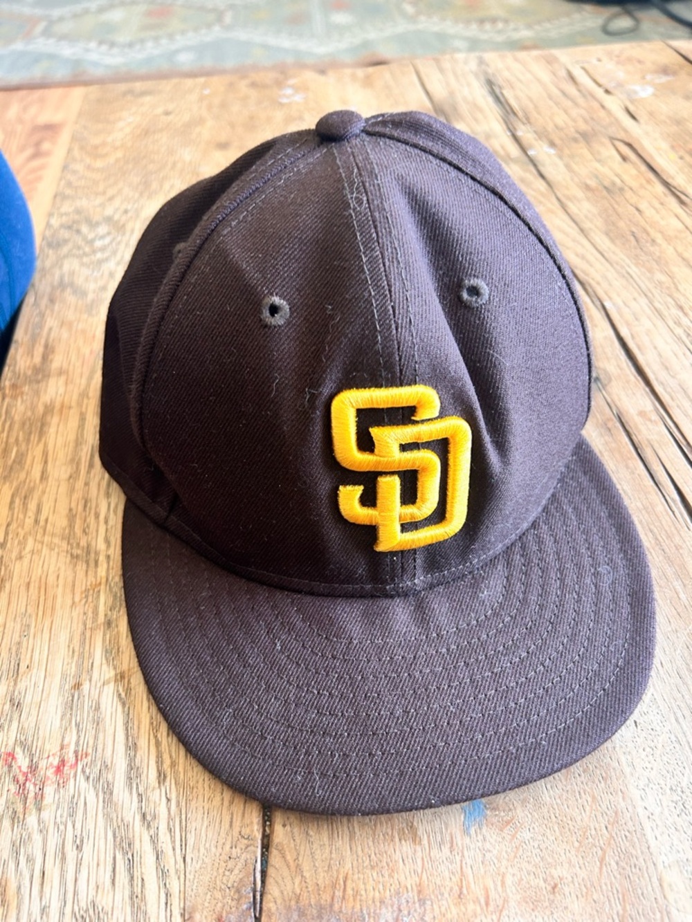 Next Era San Diego chocolate Brown Cap with Yellow SD Logo size 7